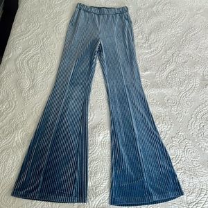 Blue Velvet Flare Pant - S/M